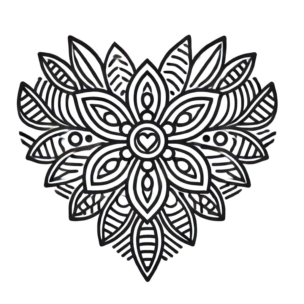 Mandalas Cœur 83